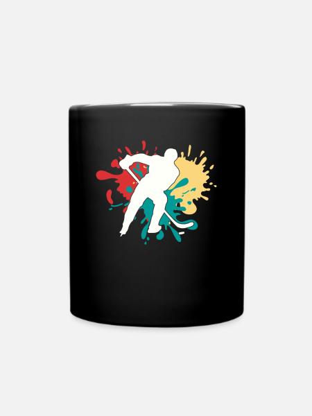 Eishockey - Tasse einfarbig - Schwarz