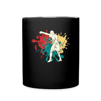 Boxen - Tasse einfarbig - Schwarz - Vorne