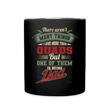 Vatertag Quadfahrer Quad Bike Vater Papa Geschenk - Tasse einfarbig - Schwarz - Vorne