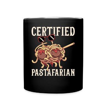 Dab Flying Spaghetti Monster - Mug uni - noir - Devant