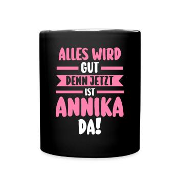 Annika - Tasse einfarbig - Schwarz - Vorne