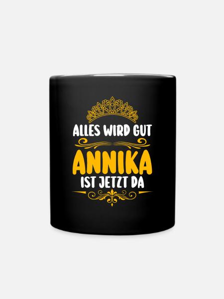 Annika - Tasse einfarbig - Schwarz