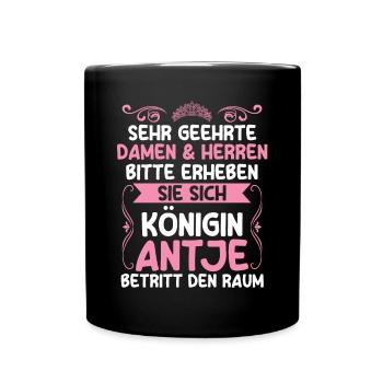 Antje - Tasse einfarbig - Schwarz - Vorne