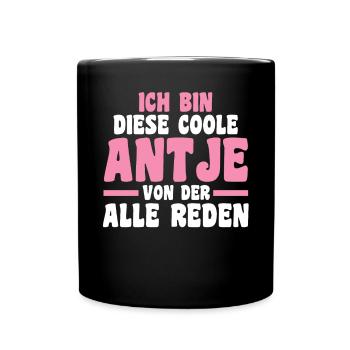 Antje - Tasse einfarbig - Schwarz - Vorne