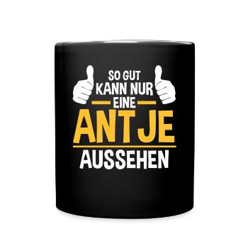Antje - Tasse einfarbig - Schwarz - Vorne