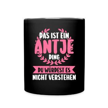 Antje - Tasse einfarbig - Schwarz - Vorne