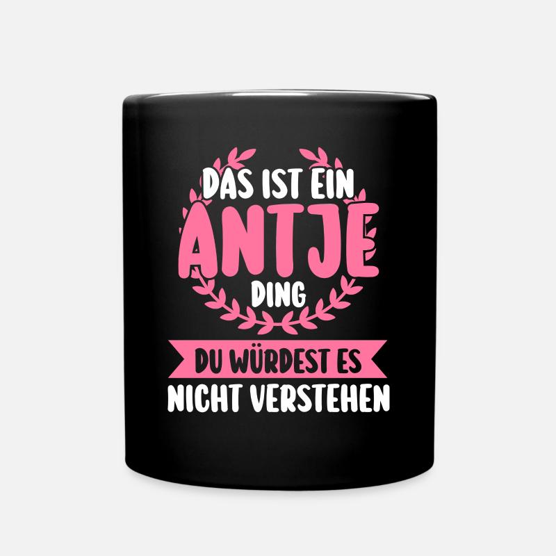 Antje - Tasse einfarbig - Schwarz