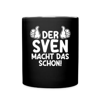 Sven - Tasse einfarbig - Schwarz - Vorne