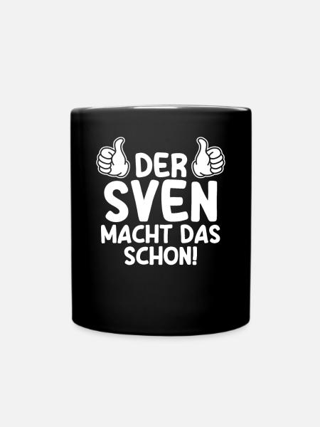 Sven - Tasse einfarbig - Schwarz