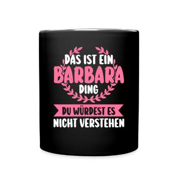 Barbara - Tasse einfarbig - Schwarz - Vorne