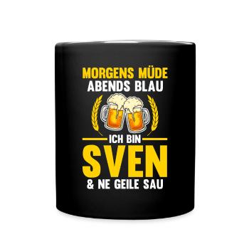 Sven - Tasse einfarbig - Schwarz - Vorne