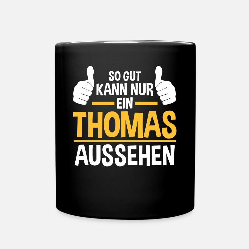 Thomas - Tasse einfarbig - Schwarz