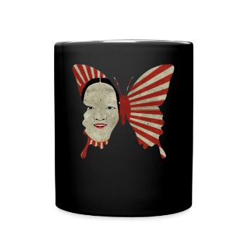 Angura Kei Papillon Esthétique Japonais Foncé - Mug uni - noir - Devant