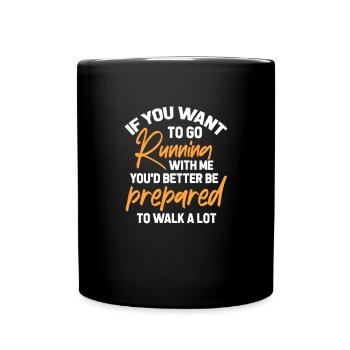 Laufen - Tasse einfarbig - Schwarz - Vorne