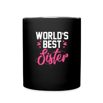 Soeur - Mug uni - noir - Devant