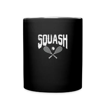 Joueur de squash Badminton Sports Cadeau - Mug uni - noir - Devant