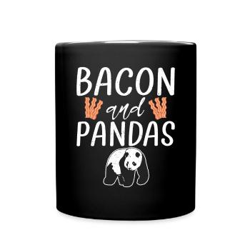 Panda Geschenke Panda Liebhaber - Tasse einfarbig - Schwarz - Vorne