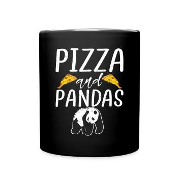 Panda Geschenke Panda Liebhaber - Tasse einfarbig - Schwarz - Vorne