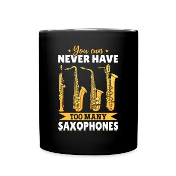 On n’a jamais trop de saxophones - Saxophone - Mug uni - noir - Devant