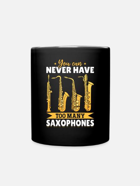 On n’a jamais trop de saxophones - Saxophone - Mug uni - noir