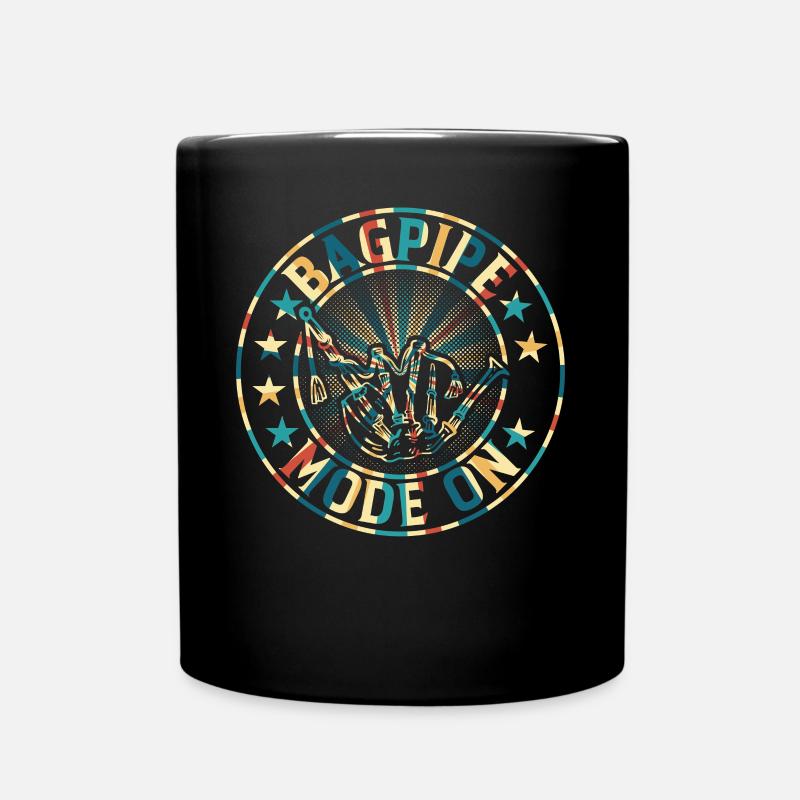Bagpipe Mode On Bagpiper - Bagpipe Player - Tasse einfarbig - Schwarz