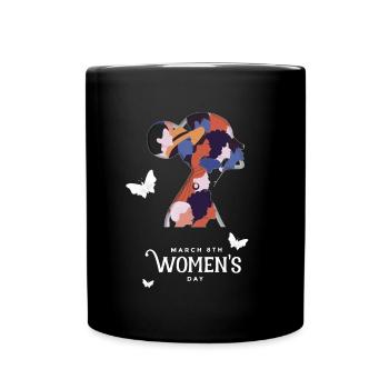 8 mars Journée de la femme JIF 2022 Féministe - Mug uni - noir - Devant