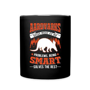 Aardvark Gift Aardvark - Full Colour Mug - black - Front