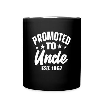 Promoted To Uncle est 1967 - Tasse einfarbig - Schwarz - Vorne
