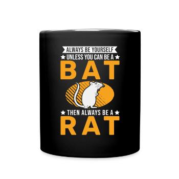 Rat Gift Domestic Rat Rat Owner - Full Colour Mug - black - Front