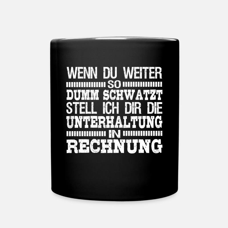 Zynische Sprüche Verspotten Klugscheißer Geschenk - Tasse einfarbig - Schwarz