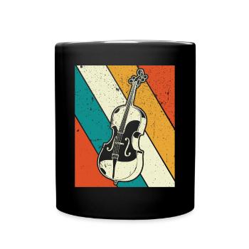 Cello cello player cellist - Full Colour Mug - black - Front