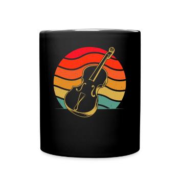 Cello cello player cellist - Full Colour Mug - black - Front