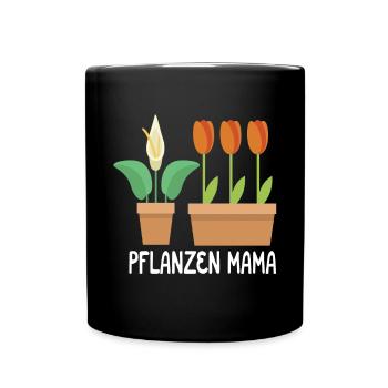 Mutter Gärtnerin Gartenarbeit Pflanzen Mama Blume - Tasse einfarbig - Schwarz - Vorne