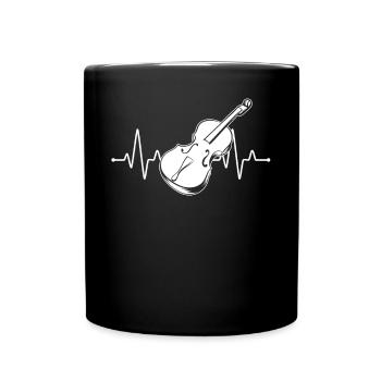 Cello Cellospieler Cellist - Tasse einfarbig - Schwarz - Vorne