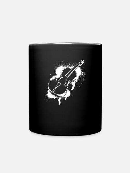 Cello Cellospieler Cellist - Tasse einfarbig - Schwarz