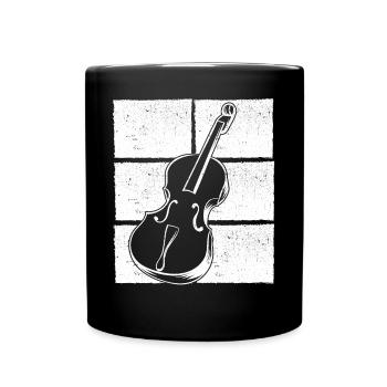 Cello cello player cellist - Full Colour Mug - black - Front