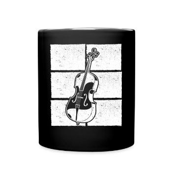 Cello cello player cellist - Full Colour Mug - black - Front