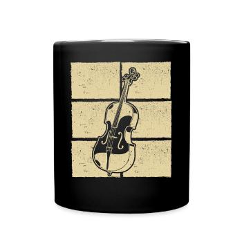 Cello cello player cellist - Full Colour Mug - black - Front