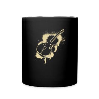 Cello cello player cellist - Full Colour Mug - black - Front