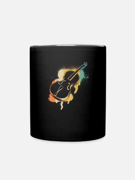 Cello Cellospieler Cellist - Tasse einfarbig - Schwarz