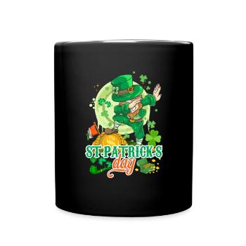St Paddys St Patricksday St Patrick Day - Full Colour Mug - black - Front