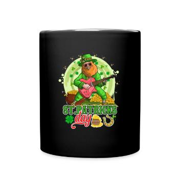 St Paddys St Patricksday St Patrick Day - Full Colour Mug - black - Front