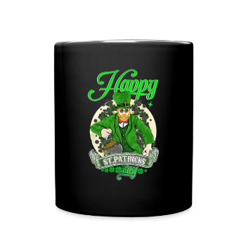 St Paddy's St Patricksday St Patrick Day - Full Colour Mug - black - Front