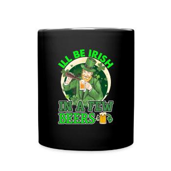St Paddy's St Patricksday St Patrick Day - Full Colour Mug - black - Front