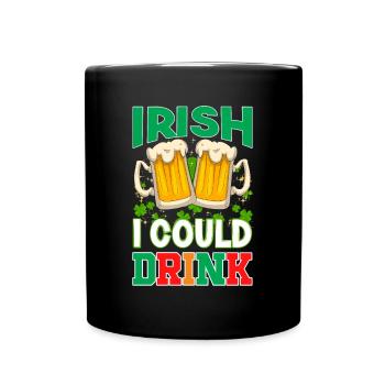 St Paddy's St Patricksday St Patrick Day - Full Colour Mug - black - Front