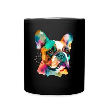 Français Bulldog pour les amoureux des chiens - Mug uni - noir - Devant