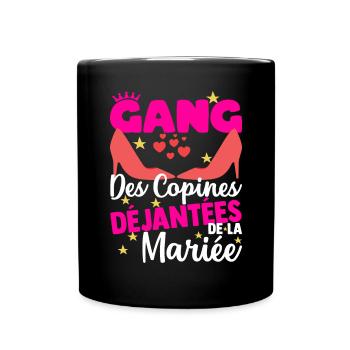 Gang Copines EVJF Enterrement Vie De Jeune Fille - Mug uni - noir - Devant