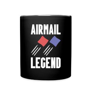 Cornhole - Tasse einfarbig - Schwarz - Vorne