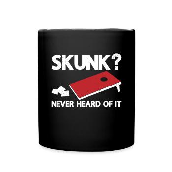Cornhole - Tasse einfarbig - Schwarz - Vorne