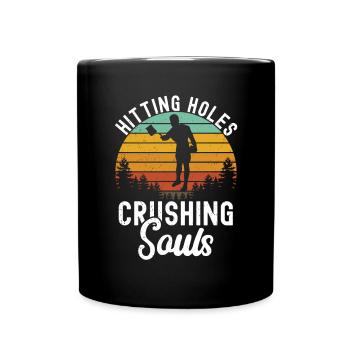 Cornhole - Tasse einfarbig - Schwarz - Vorne